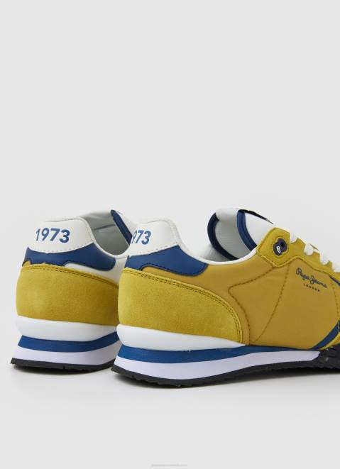 Pepe Jeans Holland Combined Sneakers Men Yellow Z22X1232
