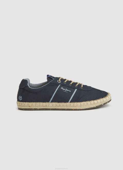 Pepe Jeans Jute-Midsole Tourist Sneakers Men Navy Z22X1252