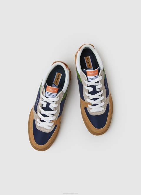 Pepe Jeans Kenton Combined Sneakers Men Tan Z22X1167