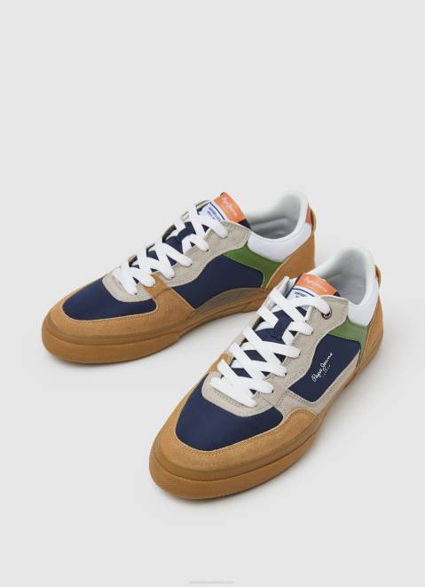 Pepe Jeans Kenton Combined Sneakers Men Tan Z22X1167