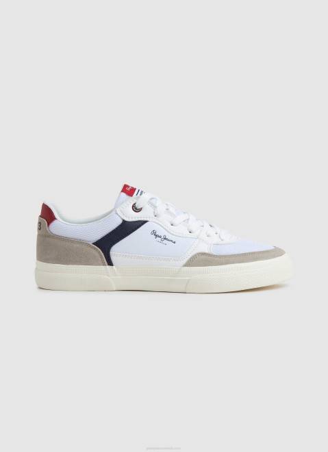 Pepe Jeans Kenton Master Combined Sneakers Men White Z22X1177