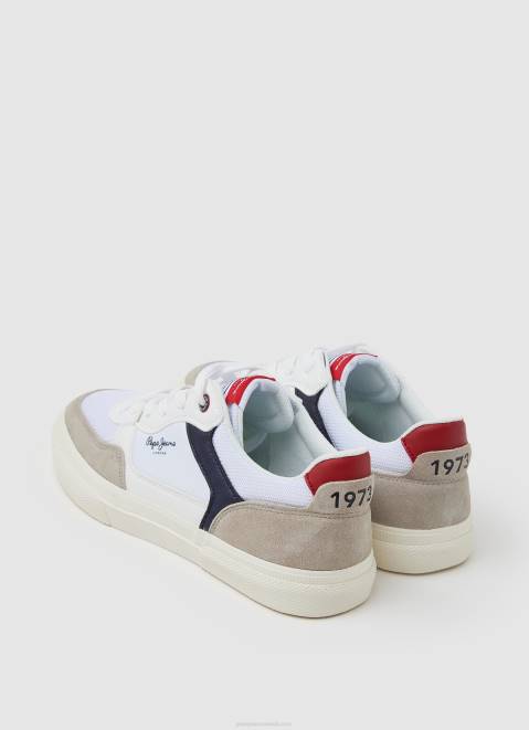 Pepe Jeans Kenton Master Combined Sneakers Men White Z22X1177