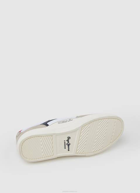 Pepe Jeans Kenton Master Combined Sneakers Men White Z22X1177
