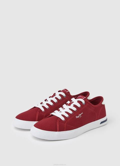 Pepe Jeans Kenton Road Basic Sneakers Men Dark Red Z22X1211
