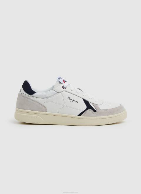 Pepe Jeans Kore Combi Combined Sneakers Men Off White Z22X1169