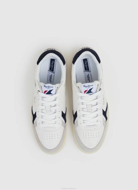 Pepe Jeans Kore Combi Combined Sneakers Men Off White Z22X1169