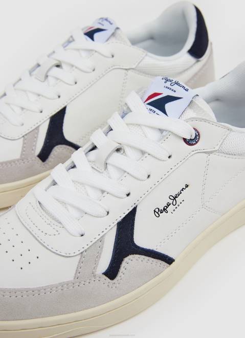 Pepe Jeans Kore Combi Combined Sneakers Men Off White Z22X1169