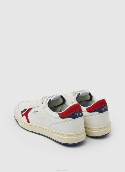 Pepe Jeans Kore Vintage Combined Sneakers Men Red Z22X1172