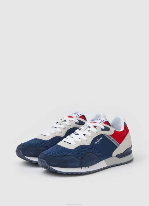 Pepe Jeans London One Combined Sneakers Men Navy Z22X1225
