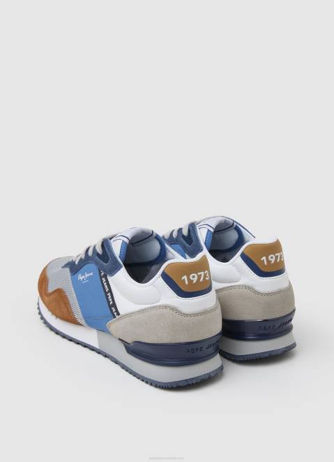 Pepe Jeans London One Combined Sneakers Men Ocean Z22X1224