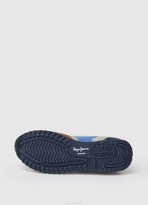 Pepe Jeans London One Combined Sneakers Men Ocean Z22X1224