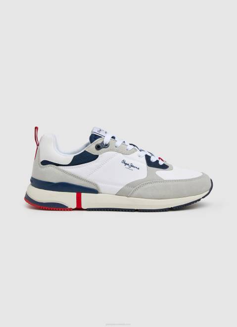Pepe Jeans London Pro Combined Sneakers Men Factory White Z22X1229