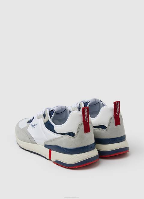 Pepe Jeans London Pro Combined Sneakers Men Factory White Z22X1229