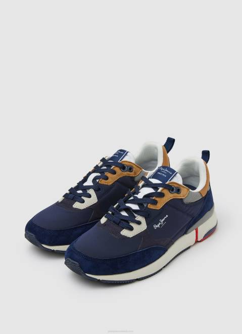 Pepe Jeans London Pro Combined Sneakers Men Ocean Z22X1228
