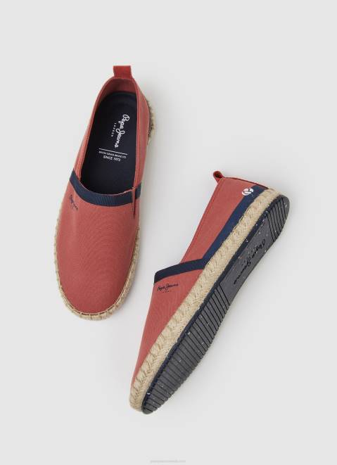 Pepe Jeans Slip On Tourist Camp Sneakers Men Light Terracotta Z22X1253
