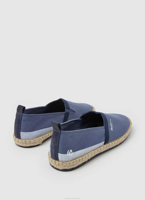 Pepe Jeans Slip On Tourist Camp Sneakers Men Ocean Z22X1251