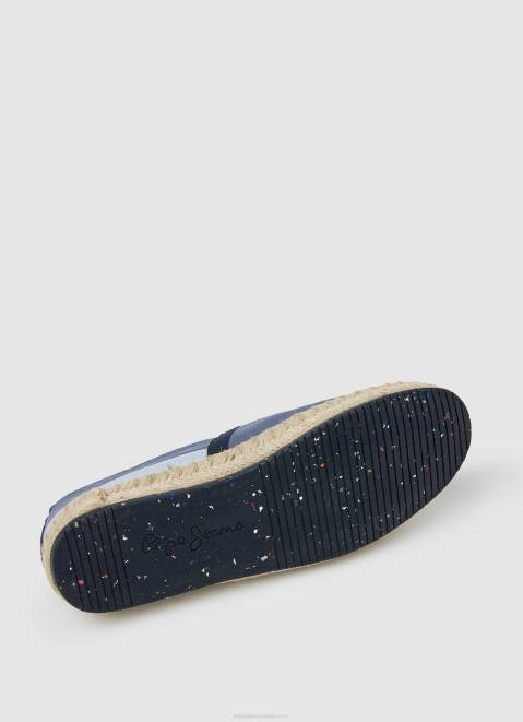 Pepe Jeans Slip On Tourist Camp Sneakers Men Ocean Z22X1251