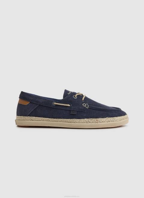 Pepe Jeans Suede Boat Sneakers Men Ocean Z22X1193