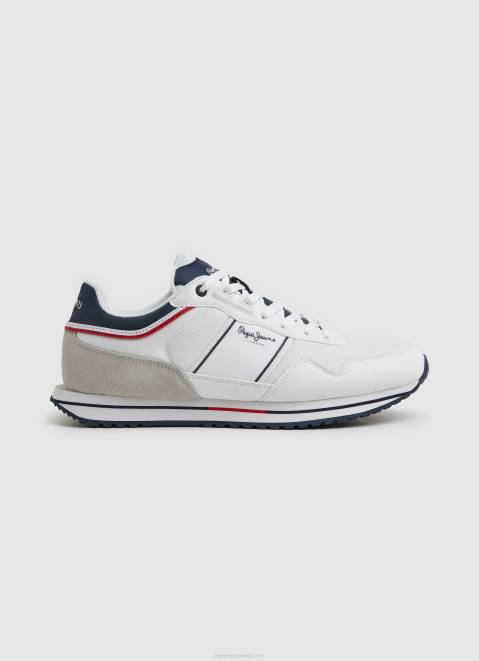 Pepe Jeans Tour Club Combined Sneakers Men White Z22X1178