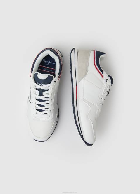 Pepe Jeans Tour Club Combined Sneakers Men White Z22X1178