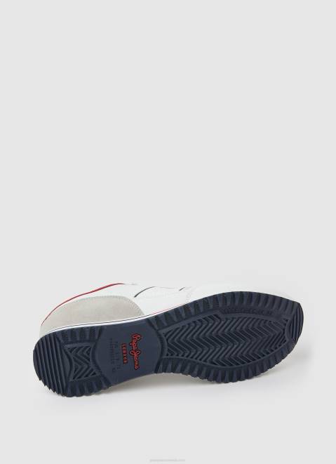 Pepe Jeans Tour Club Combined Sneakers Men White Z22X1178