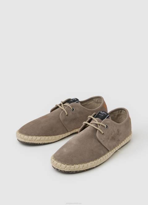 Pepe Jeans Tourist Claic Leather Sneakers Men Dark Stone Z22X1247