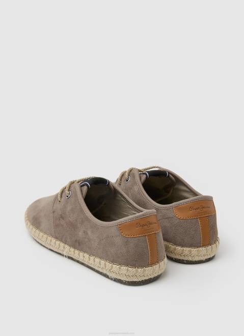 Pepe Jeans Tourist Claic Leather Sneakers Men Dark Stone Z22X1247