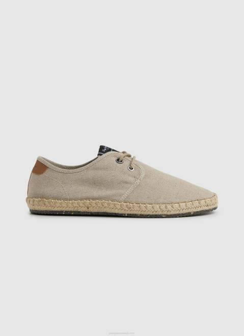 Pepe Jeans Tourist Claic Linen Sneakers Men Ecru Z22X1250