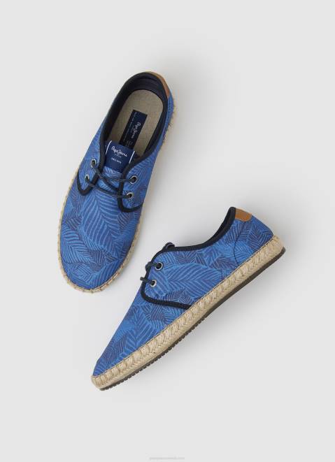 Pepe Jeans Tourist Tropic Blucher Sneakers Men Ocean Z22X1255