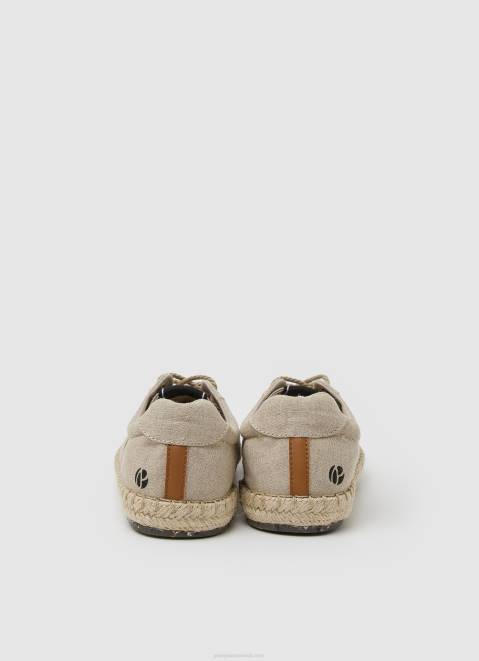 Pepe Jeans Tourist Vegas Linen Sneakers Men Ecru Z22X1254