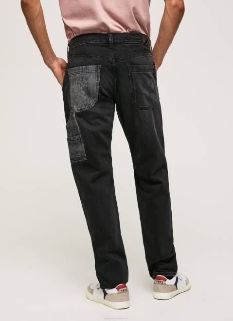 Pepe Jeans Adams Relaxed Fit Midrise Jeans Men Denim Z22X815