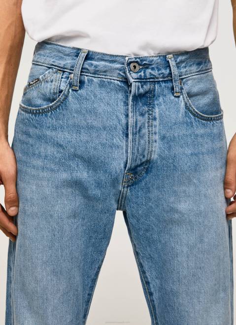 Pepe Jeans Byron Midrise Relaxed Fit Jeans Men Denim Z22X811