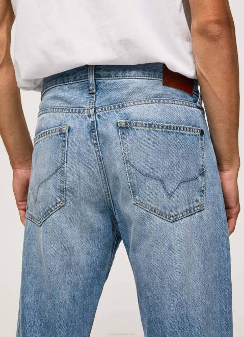 Pepe Jeans Byron Midrise Relaxed Fit Jeans Men Denim Z22X811