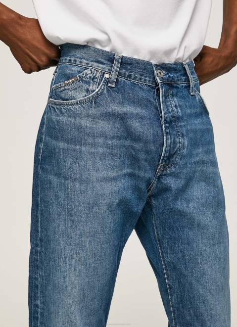 Pepe Jeans Byron Midrise Relaxed Fit Jeans Men Denim Z22X813
