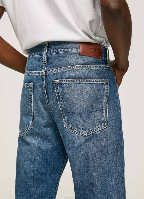 Pepe Jeans Byron Midrise Relaxed Fit Jeans Men Denim Z22X813