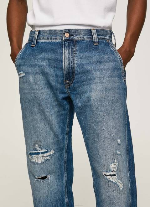 Pepe Jeans Cade Midrise Relaxed Fit Jeans Men Denim Z22X812