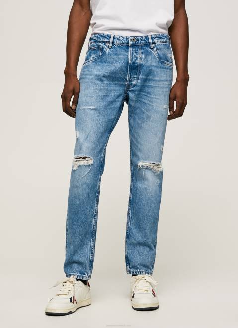 Pepe Jeans Callen Midrise Relaxed Fit Jeans Men Denim Z22X820