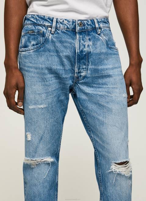 Pepe Jeans Callen Midrise Relaxed Fit Jeans Men Denim Z22X820