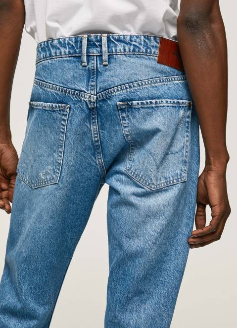 Pepe Jeans Callen Midrise Relaxed Fit Jeans Men Denim Z22X820
