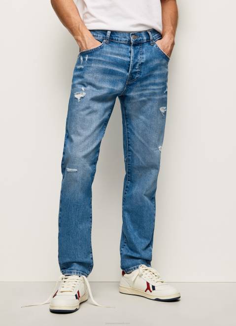 Pepe Jeans Easton Dropped Rise Relaxed Fit Jeans Men Denim Z22X819
