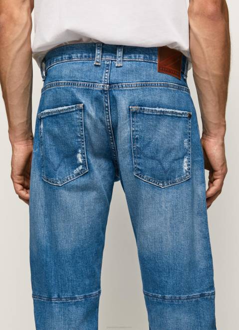 Pepe Jeans Easton Dropped Rise Relaxed Fit Jeans Men Denim Z22X819