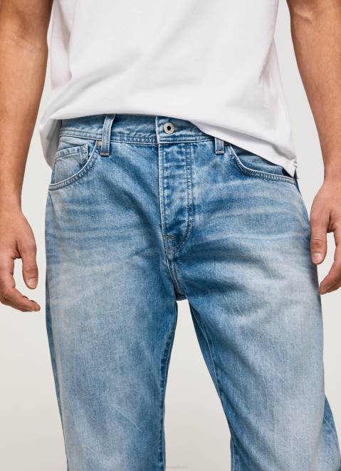 Pepe Jeans Penn Dropped Rise Relaxed Fit Jeans Men Denim Z22X810