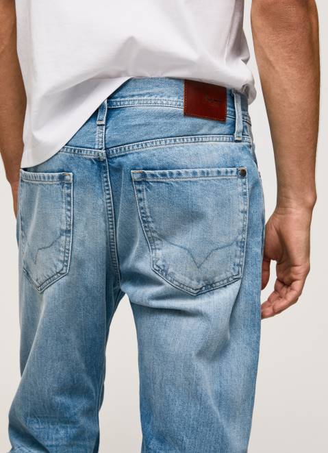 Pepe Jeans Penn Dropped Rise Relaxed Fit Jeans Men Denim Z22X810