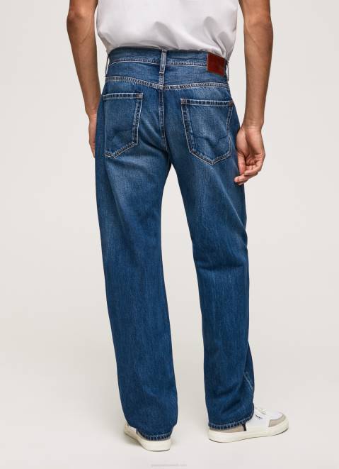 Pepe Jeans Penn Dropped Rise Relaxed Fit Jeans Men Denim Z22X814