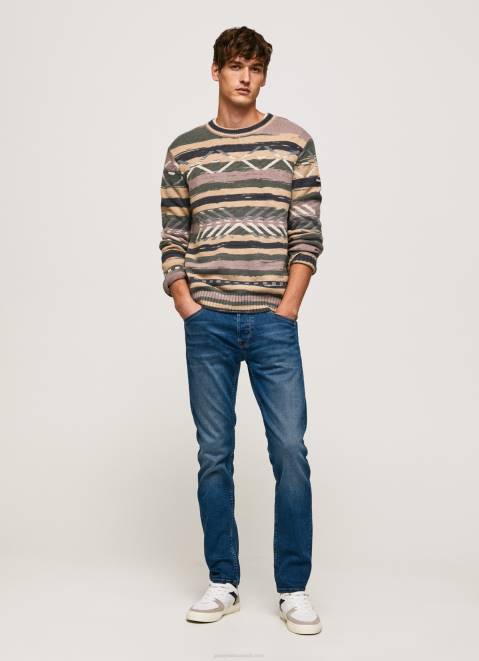 Pepe Jeans Spike Midrise Regular Fit Jeans Men Denim Z22X801