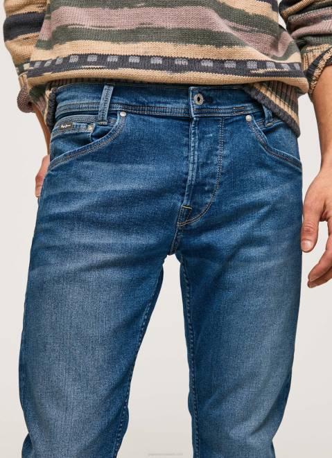 Pepe Jeans Spike Midrise Regular Fit Jeans Men Denim Z22X801