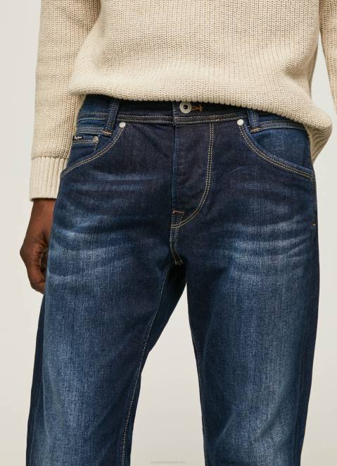 Pepe Jeans Spike Midrise Regular Fit Jeans Men Denim Z22X805