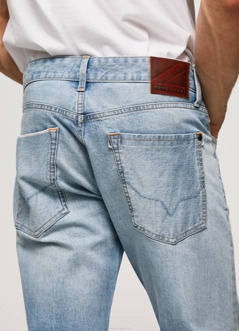 Pepe Jeans Stanley Midrise Regular Fit Jeans Men Denim Z22X807
