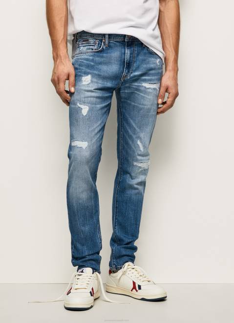 Pepe Jeans Stanley Midrise Regular Fit Jeans Men Denim Z22X808