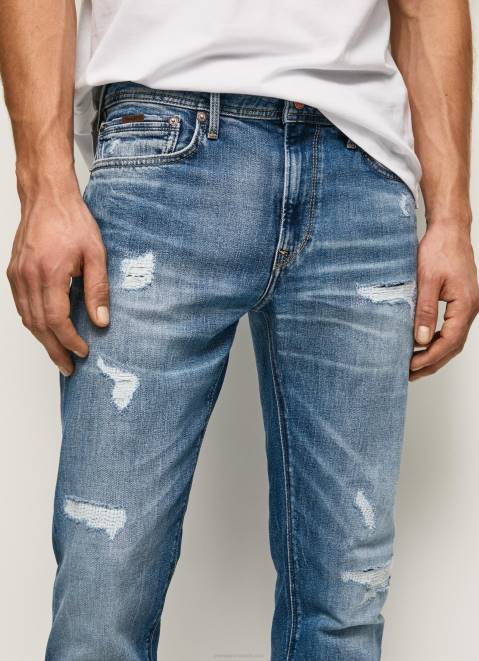 Pepe Jeans Stanley Midrise Regular Fit Jeans Men Denim Z22X808